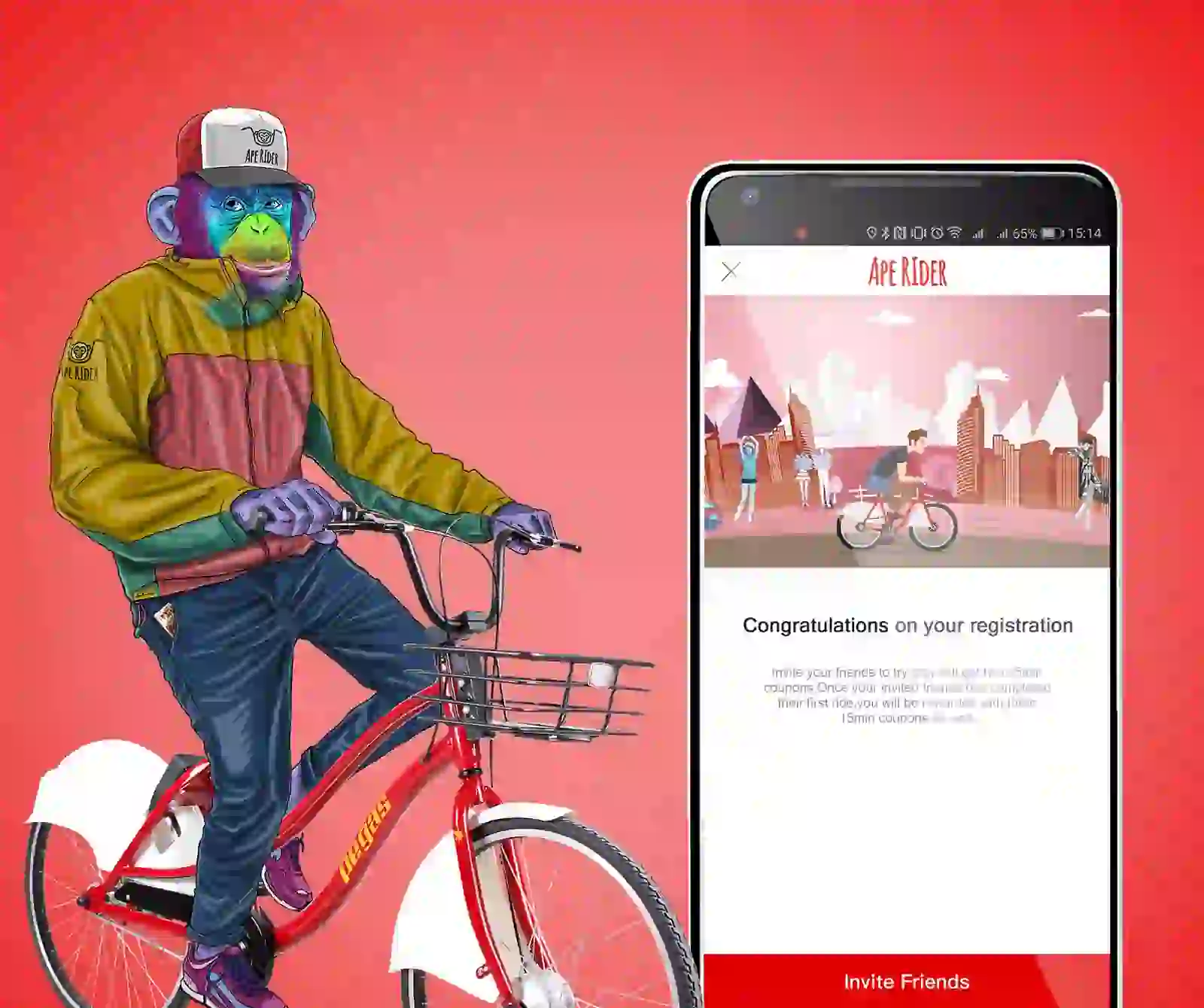 Ape Rider bicycle rental app