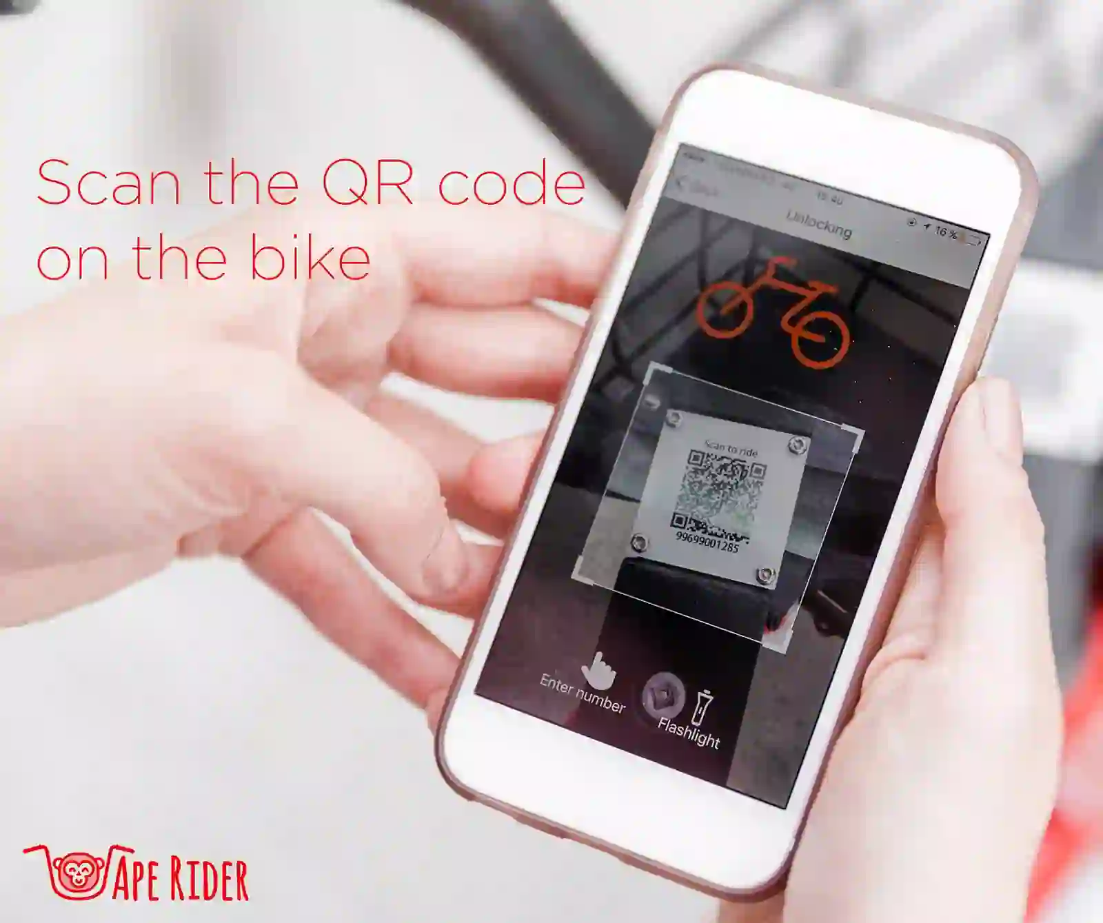 Ape Rider app interface